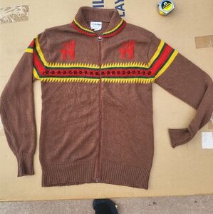 Vintage Collageman Zip Knit Zip Up